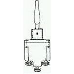 Switch Toggle (ON) ON SPDT Tab Lever Screw 15A 277VAC 250VDC 372.85VA Panel Mount with Threads