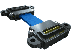 Cable Assembly Coax Micro Ribbon 0.04m 38AWG Micro High Speed Socket to Micro High Speed Terminal F-M Q STRIP®