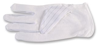 MULTICOMP   509-0003   GLOVES, ESD, LARGE, WHITE, PK10