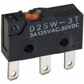 Switch Snap Action N.O./N.C. SPDT Pin Plunger Quick Connect 0.1A 125VAC 30VDC 1.77N Screw Mount
