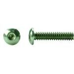 Screw Cap Button-HD Hex 4-40-THD 9.52mm-LG 3in/8in-LG 0.375in-LG Stainless Steel 316 Plain