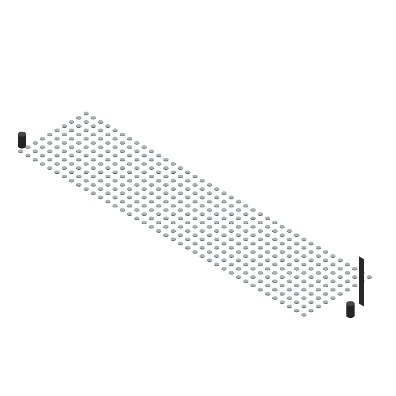 400 Pos 1.27mm LCP Header, SMT, Straight, Tin/Nickel
