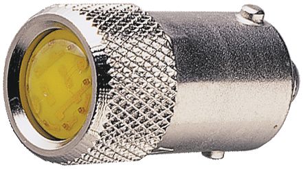 LED indicator lamp BA9sL 24 VAC/DC, 908M 13 2418 YE, Taunuslicht