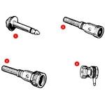 ADAPT MIC RCPT TO 1/4 PLUG