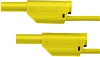 Schutzinger 4 mm Connector Test Lead, 32A, 1000V, Yellow, 75cm Lead Length