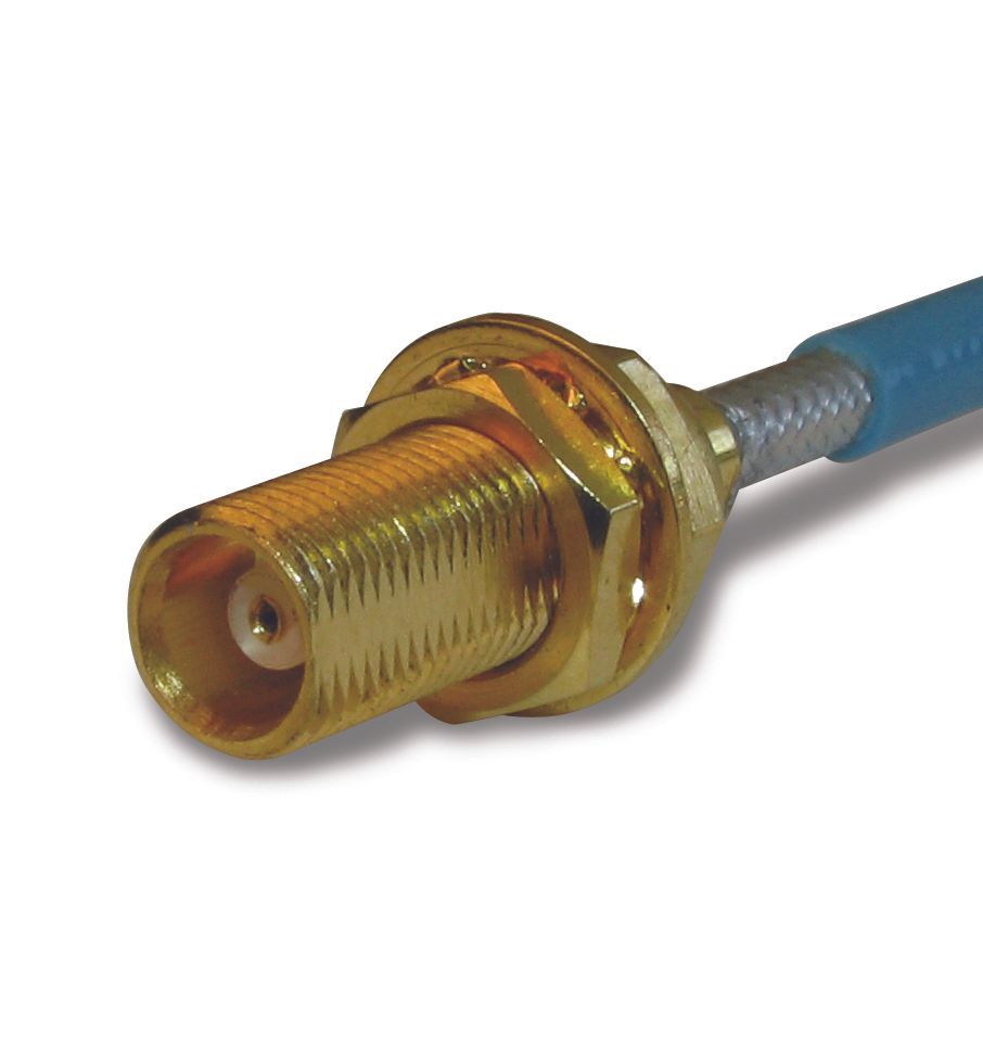 RF MCX Connector, Female, Panel Mount, Crimp, 6GHz, 50R