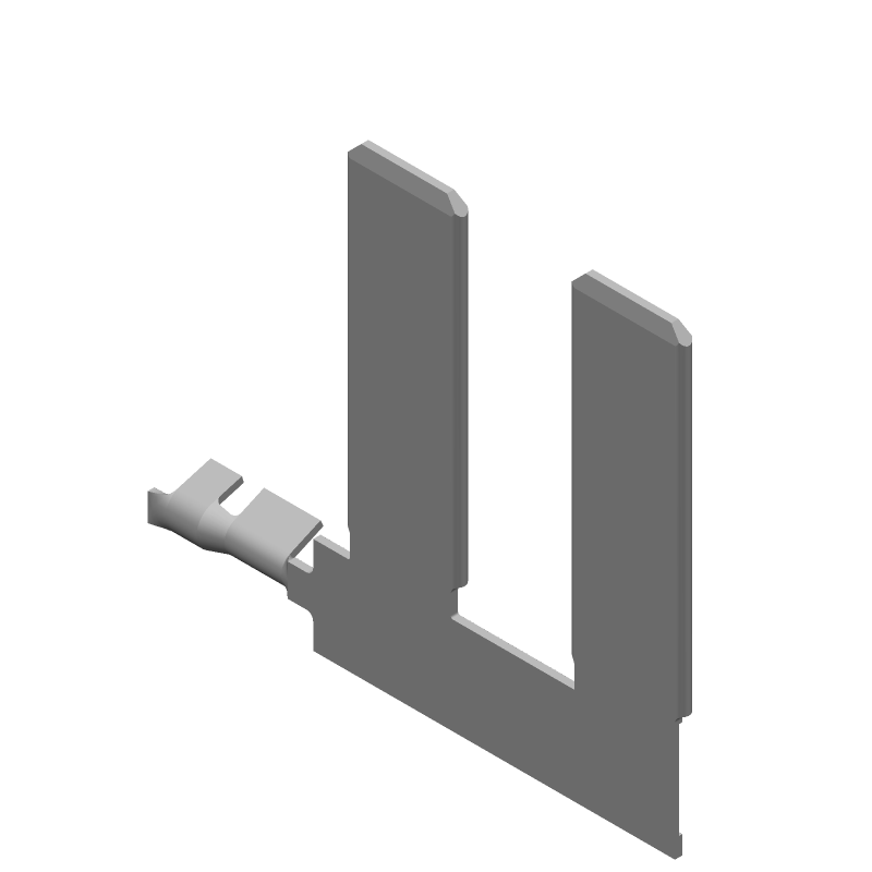 Blade Terminal 20-22AWG Brass Tab 25.34mm Pre-Tin T/R