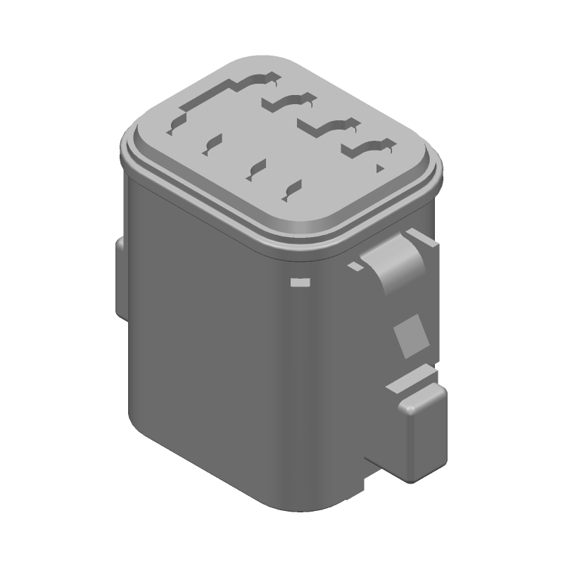 Conn Housing PL 8 POS Crimp ST Cable Mount Green Package Automotive