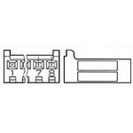 7 Pos 2.54mm Crimp Wire Housing, Receptacle, Straight, Cable Mount