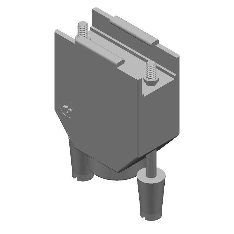 Backshell/Cable Clamp 180° 1 Shell Size Nickel Zinc