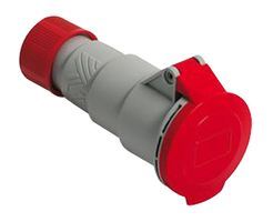 ILME   PE3264PVB   Power Entry Connector, 32 A, 415 V, Red, Receptacle, 1 Outlet, Cable Mount