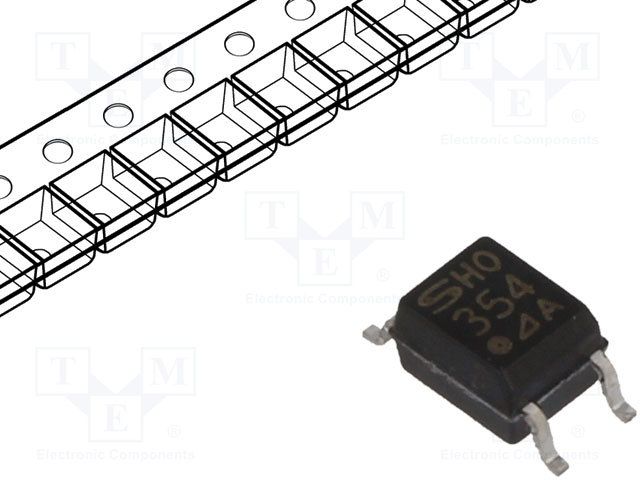 AC Input Transistor Output Optocoupler, 3.75kV Isolation, 80V VCEO, 50mA IF
