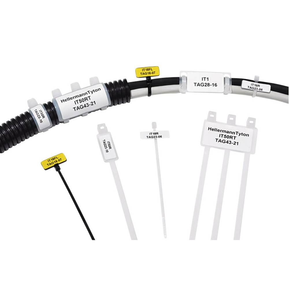 Identification ties and plates for marking cable bundles IT1
