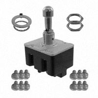 Toggle Switch, 4PDT, Latched, Screw Terminal, Lever Actuator, Panel Mount,