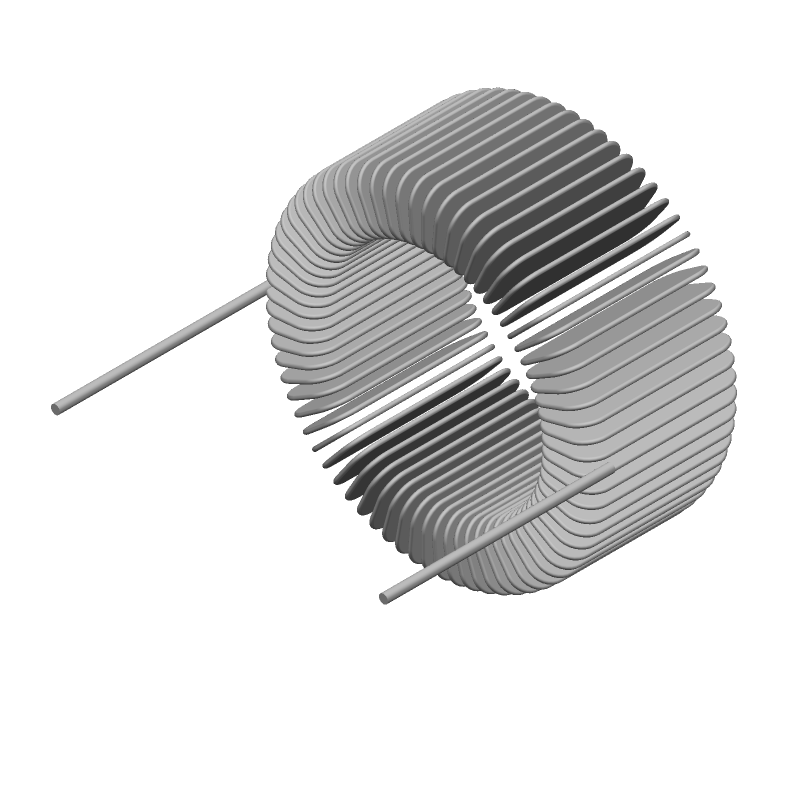1mH 1.3A Radial Through-Hole Inductor, 15% Tol, 400mR DCR
