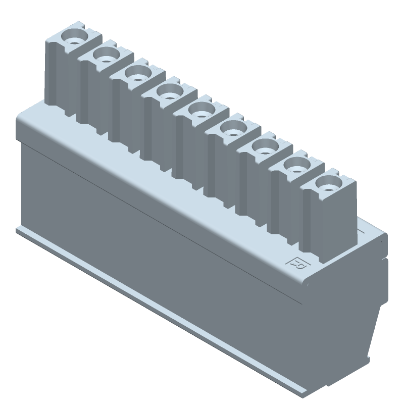 9 Pos 3.81mm Pitch Screw Terminal Block, 11A, 300V, Green