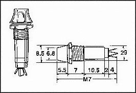 IMLEC   NR150-110G   LAMP, INDICATOR, NEON, GREEN, 110V