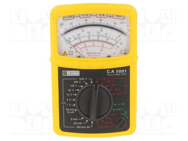 Multimeter analogue 1000 V 5 A, C.A 5001, Chauvin Arnoux