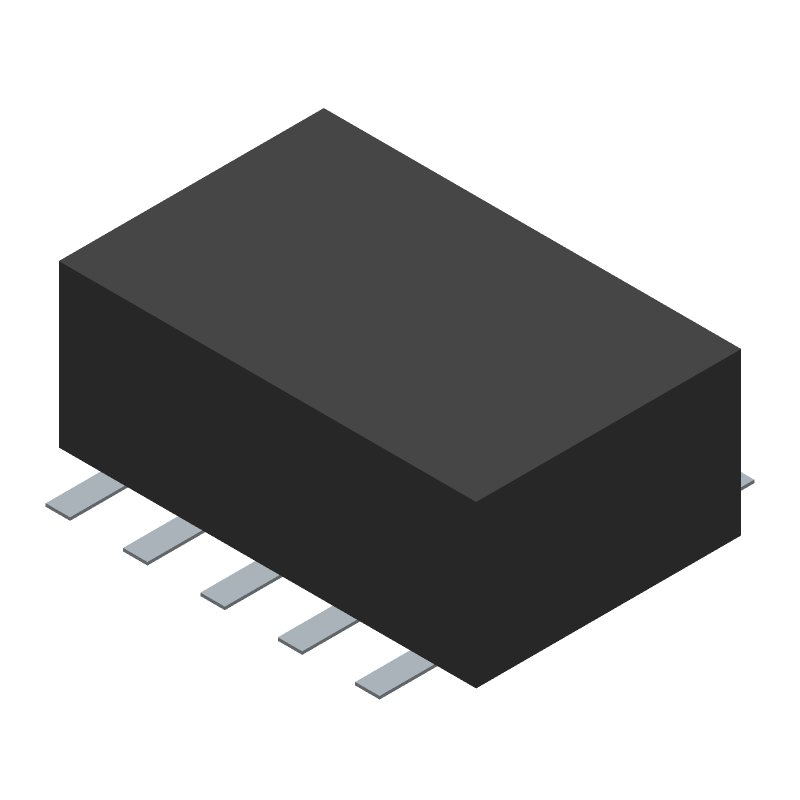 DPDT Telecom Relay, 3VDC Coil, 2A Contact, Surface Mount