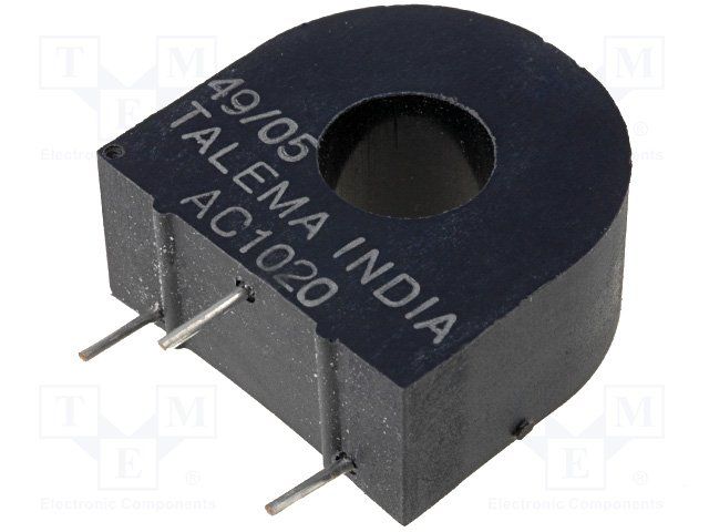 20A Current Sense Transformer, 1000:1, 50-60Hz, Through Hole