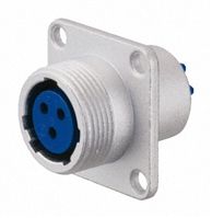 Nanahoshi Kagaku, 4 Pole Panel Mount Connector Socket, 24 Shell Size, Female Contacts