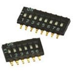 6-Pos SPST Slide DIP Switch, 25mA 24VDC, SMT