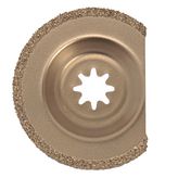 Carbide segment saw blade for cutting out faulty tile grout and for milling slots in plaster, gas concrete and similar building materials., 63502118016, Fein