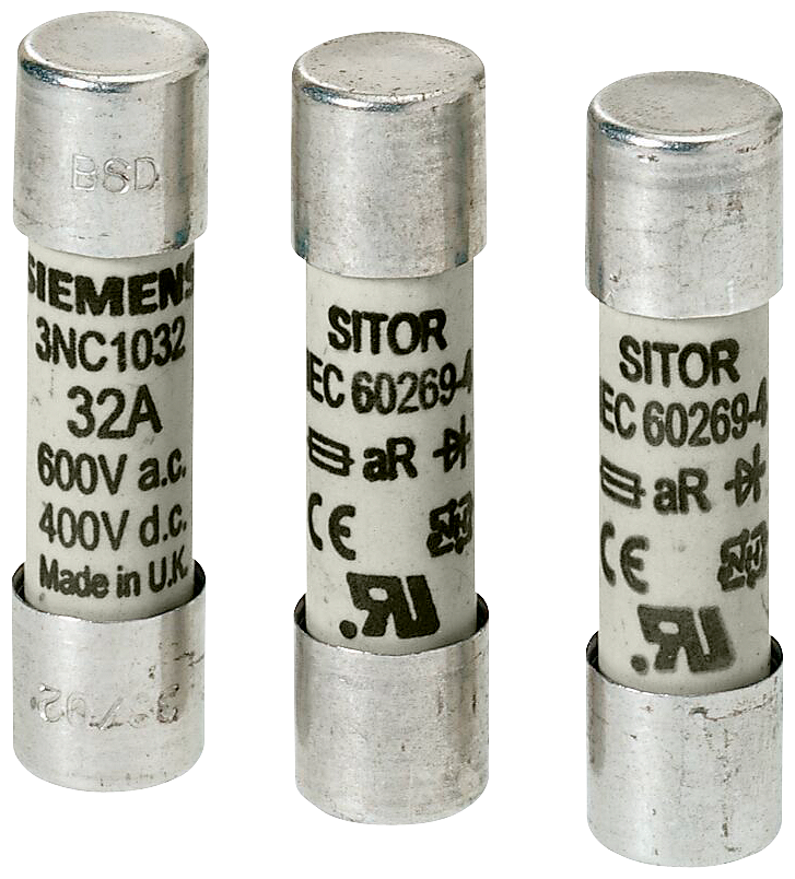 cylindrical fuse link, 14x51 mm, 30 A, aR, Un AC 690 V, Un DC 800 V, DC according to UL