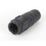 3-Pin Female Circular Connector, 3A, 600V, IP66, Gold, Solder