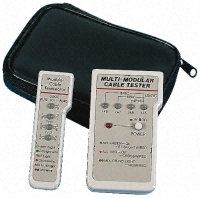 Manhattan Skyline TESTEUR4501 Portable Appliance Tester Cable Tester, For Use With RJ12, RJ45