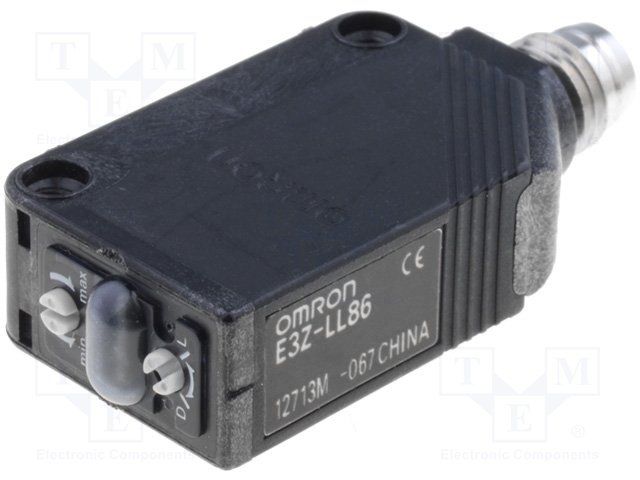 Photoelectric Sensor Background Suppression Light ON/Dark ON NPN 0.3m 4-Pin