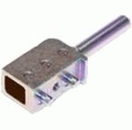 Connector Accessories Right Angle Press Fit Guide Pin Zinc Alloy Yellow Chromate Finish