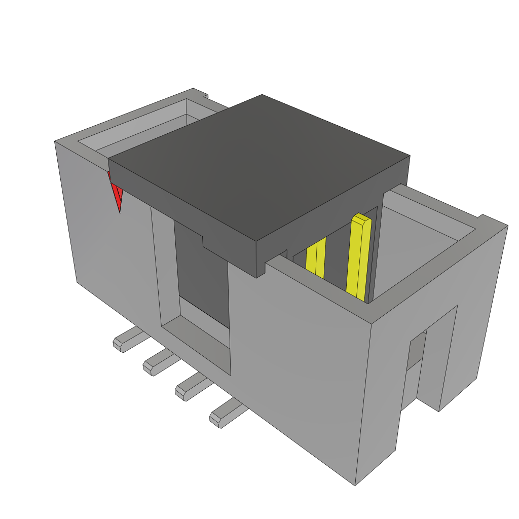 10-Contact Shrouded Header, HDR, 2.54mm Pitch, 2 Rows, SMT