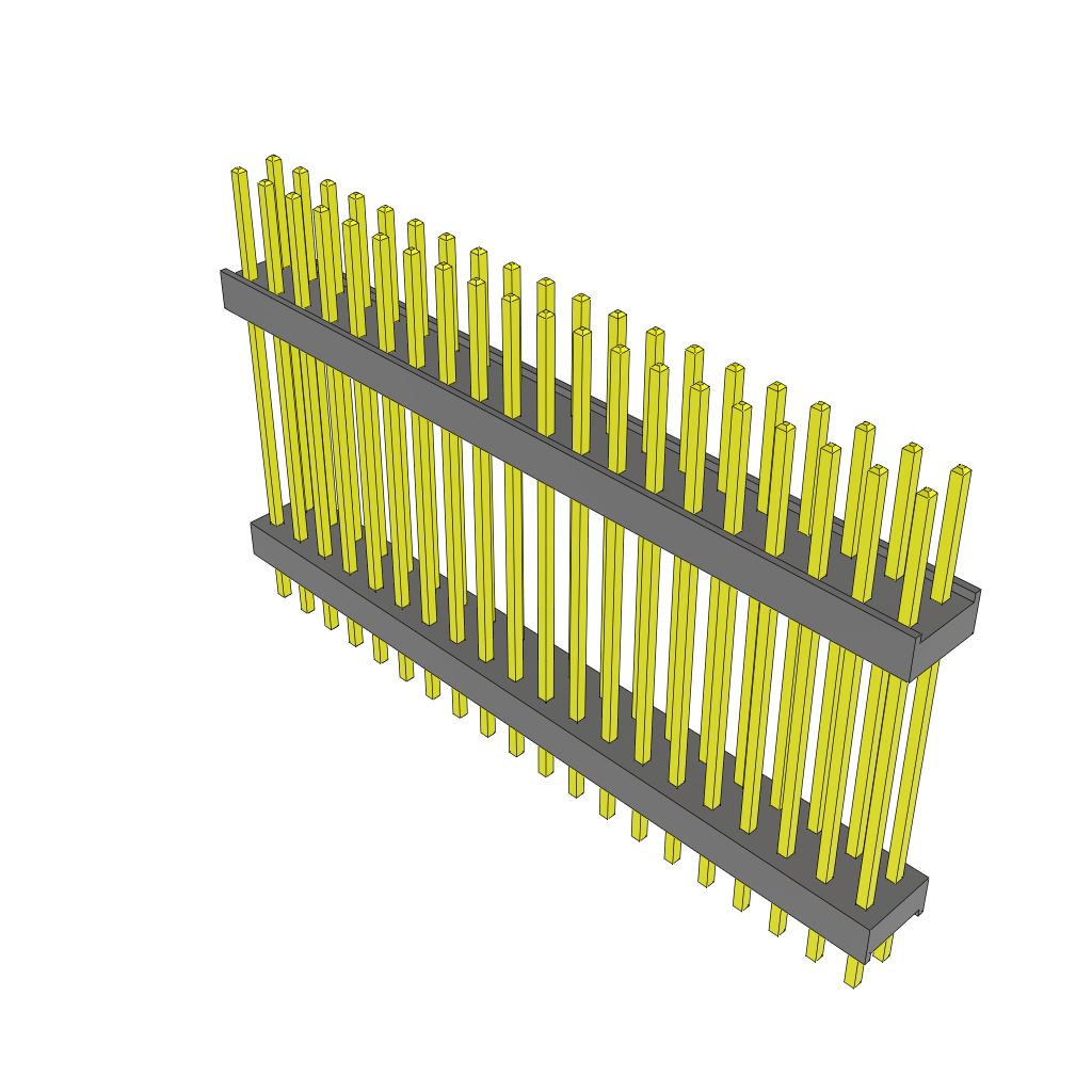Conn Board Stacker HDR 40 POS 2.54mm Solder ST Top Entry Thru-Hole Bulk