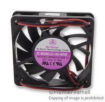 BISONIC         BP601012M-W            Axial Fan, Wire Leaded, Ball, DC 6010 Series, 12 VDC, 60 mm, 10 mm, 20.7 cu.ft/min, 0.59 m/min