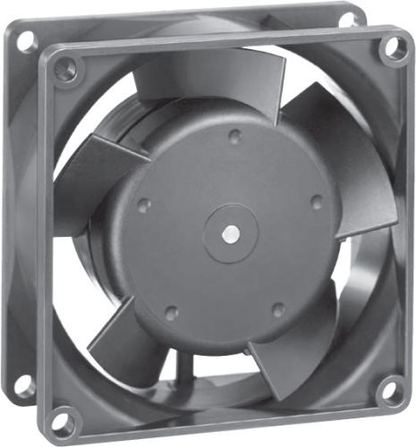 48VDC 80mm Tubeaxial Fan, 3300RPM, 31.8CFM, Ball Bearing