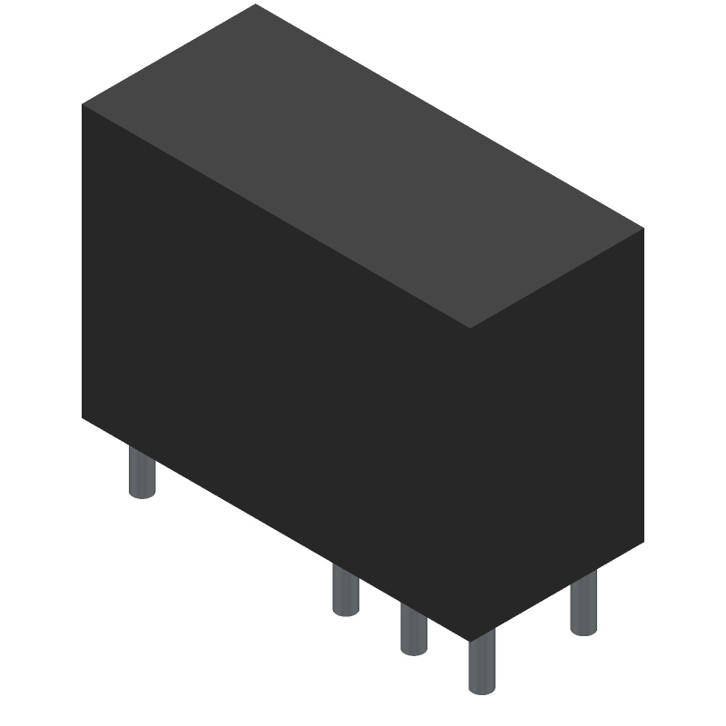 DPDT General Purpose Relay, 6VDC Coil, 5A Contact, Through Hole