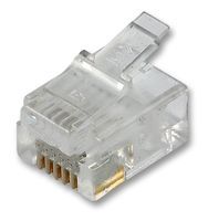 6P6C RJ11 Connector, Male, Unshielded, IDC, 1.5A, 125V