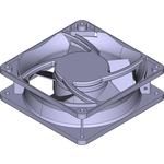 119x38mm Axial Fan 115VAC 1750RPM 57.1CFM 32dBA Sleeve