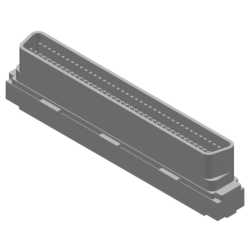 80 Pos 2 Row Shielded Right Angle IDC Cable Plug