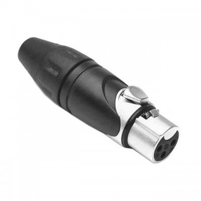 3-Pin Female Solar Power Connector, 15A, 133V, Nickel Plated