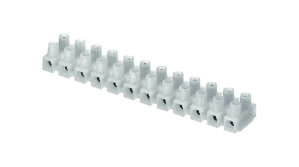 Terminal strip 2.5 mm² 12P natural, 500 K/12 35 DS, Adels Contact