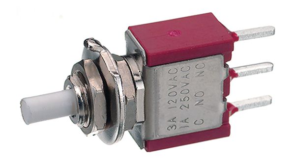 Push-button switch on-(on)   1 P, 5A11-F3PCAE, Eledis