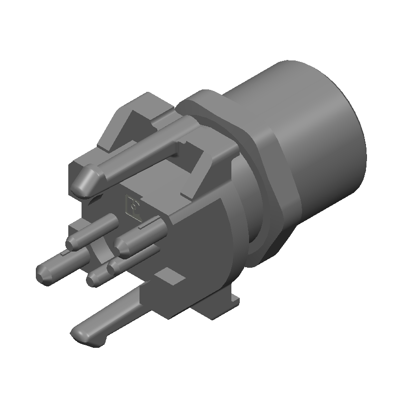 3-Pin Female Circular Connector, Solder, IP67, 4A, 60V
