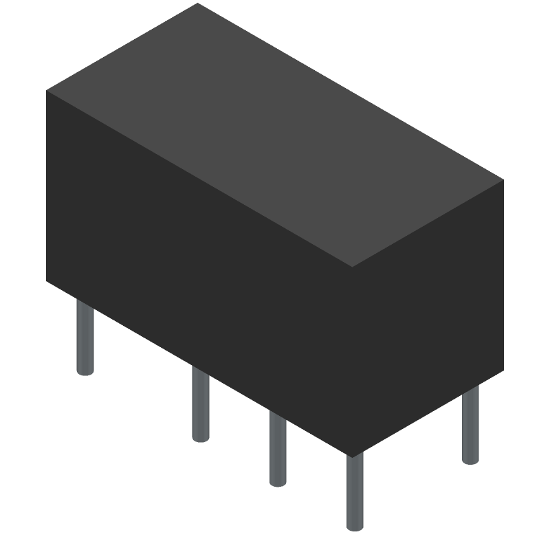 DPDT Signal Relay 24VDC 3A THT