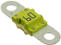 Pudenz 60A Yellow BF1 Automotive Bolt-down Fuse, 32 V dc