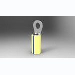 Ring Terminal, 24AWG, Copper, Tin Plated, Insulated, 300V