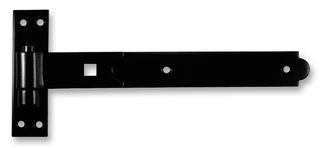 HINGE, GATE, STRAIGHT, 12", JP, PAIR - Colour:Black; External Length / Height:300mm; Size:300mm;