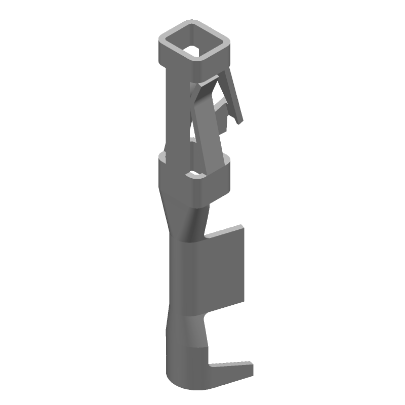 Female Signal Contact, Crimp, Gold, 3A, 20-24AWG, Straight