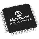 16-bit dsPIC MCU, 64KB Flash, 40MHz, 64-Pin TQFP, SMT